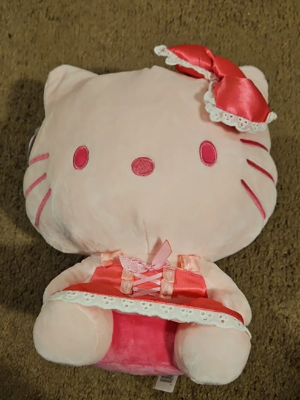 Hello Kitty Pink Plush with Pink Bow and Skirt